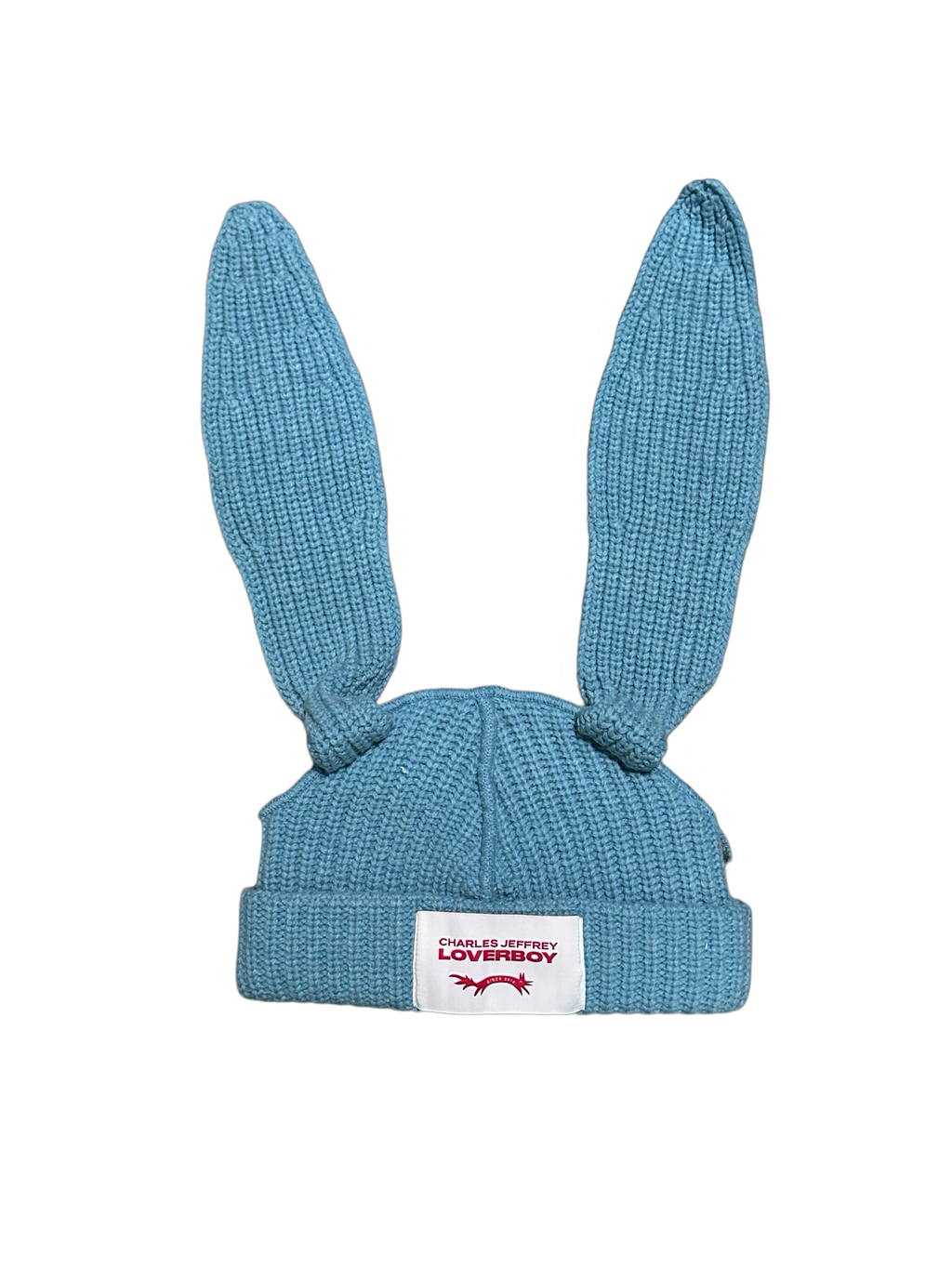 CHARLES JEFFREY LOVERBOY
SSENSE Exclusive Blue Chunky Rabbit
Beanie