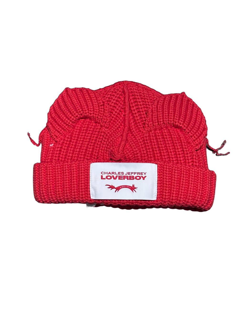 CHARLES JEFFREY LOVERBOY
Red Chunky Ears Beanie