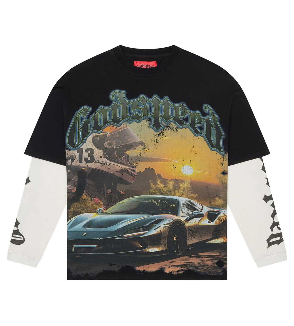 GODSPEED SUNSET DRIFT L/S THERMAL WASHED BLACK