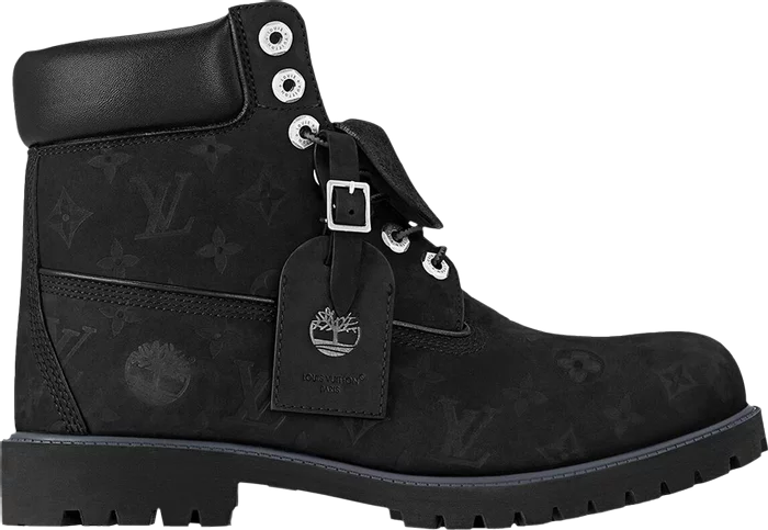 Louis Vuitton Timberland 6" Ankle Boot Black Monogram