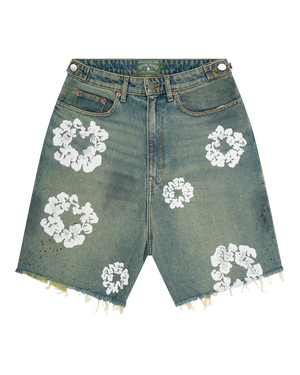 Denim Tears Dirty Wash Wreath Short Light Wash