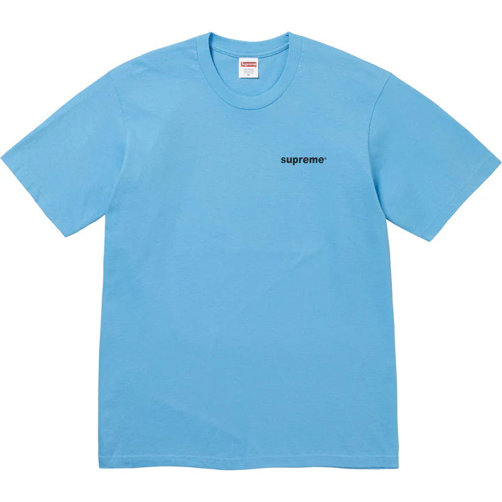 SUPREME FUCK MONEY TEE BRIGHT BLUE