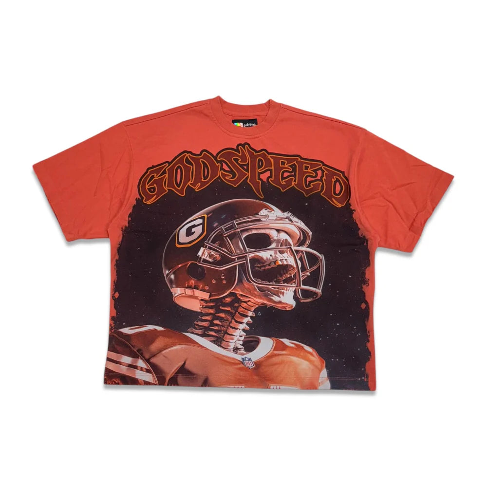 GODSPEED MORALE T-SHIRT – LAVA RED