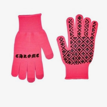 CHROME HEARTS PINK GLOVES