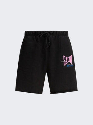 SAINT MXXXXXX SWEAT SHORTS BLACK