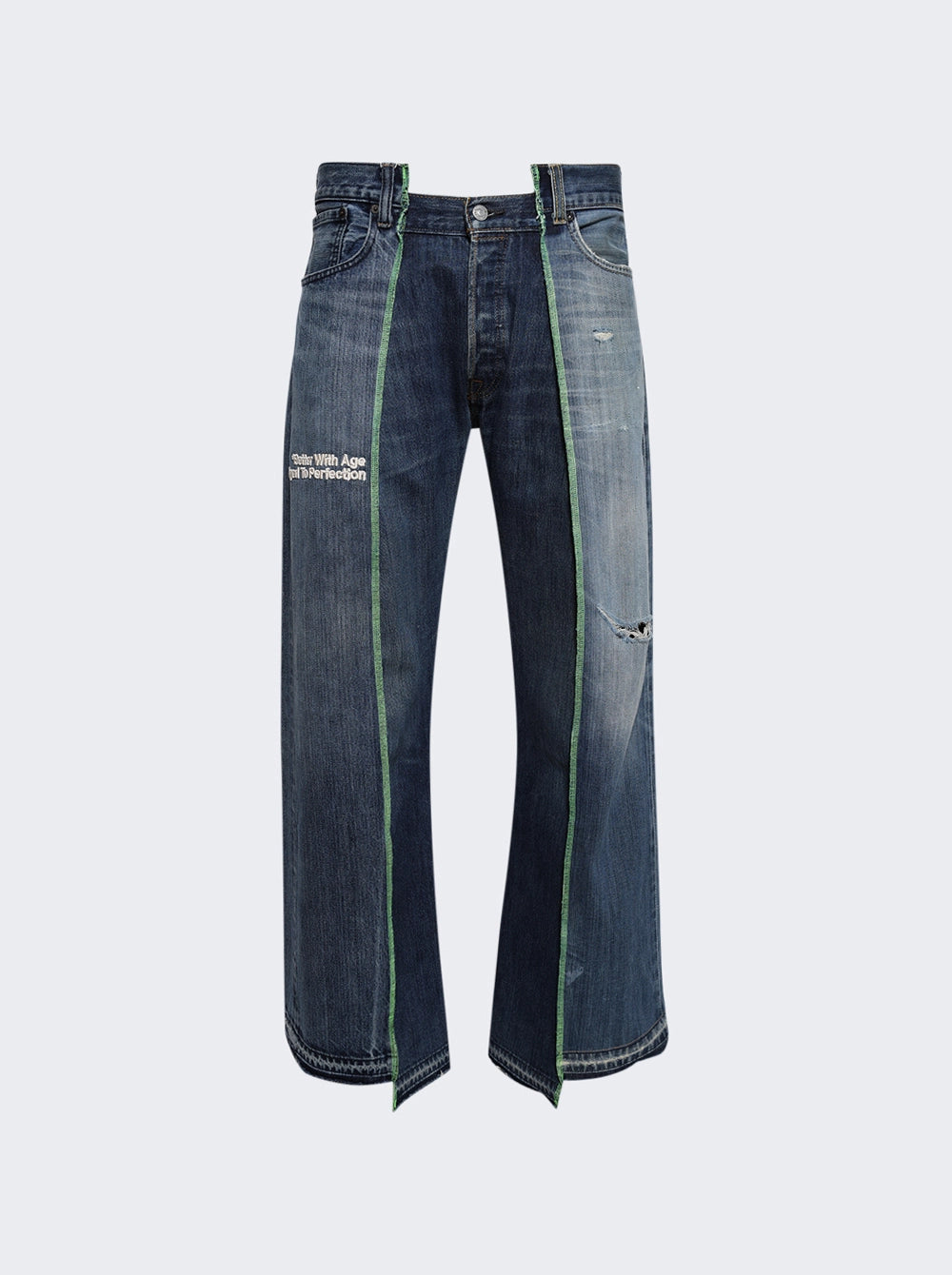 BETTER WITH AGE ALTAR RECONSTRUCTED DENIM JEANS INDIGO