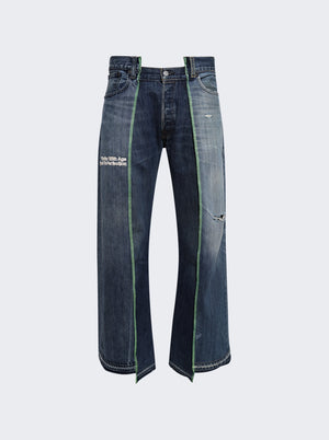 BETTER WITH AGE ALTAR RECONSTRUCTED DENIM JEANS INDIGO