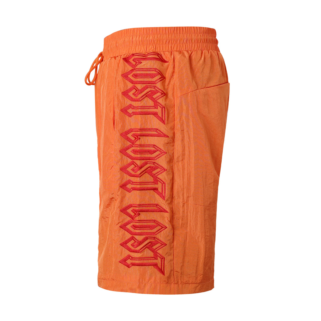 Lost Intricacy Nylon Shorts Orange/Red
