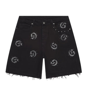 GODSPEED INFINITY DENIM SHORTS BLACK