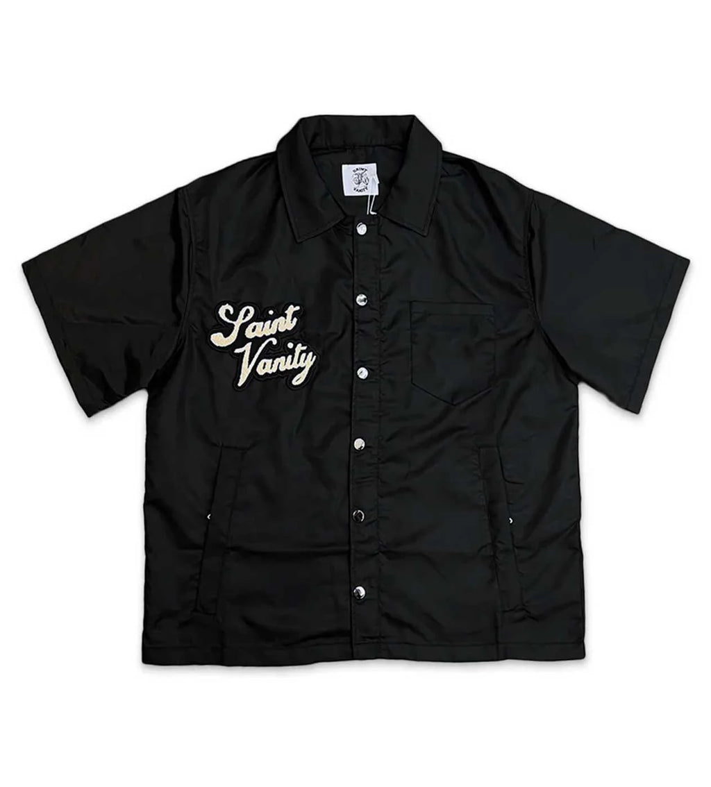 Saint Vanity Nylon Shorts Set Black