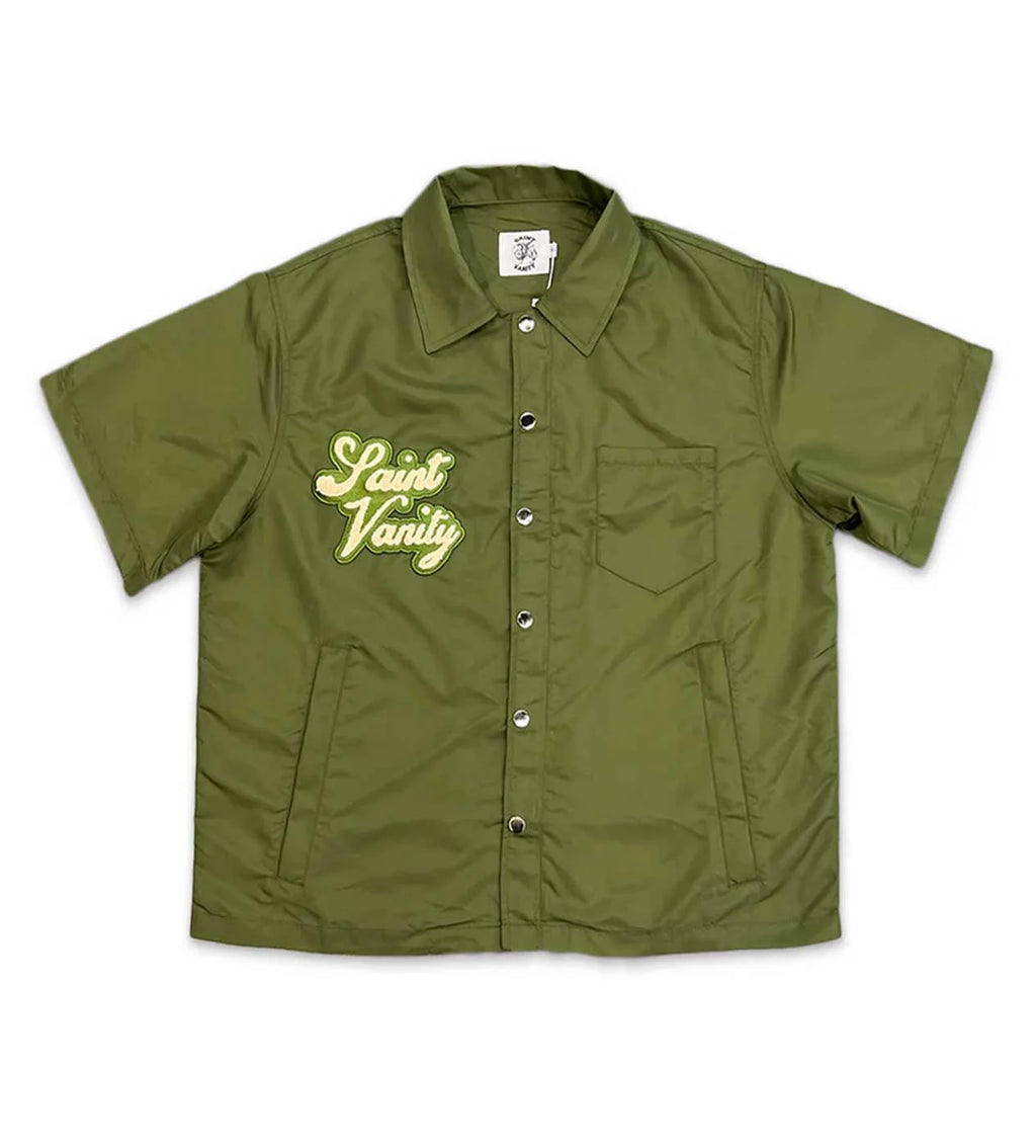 Saint Vanity Nylon Short Set Green