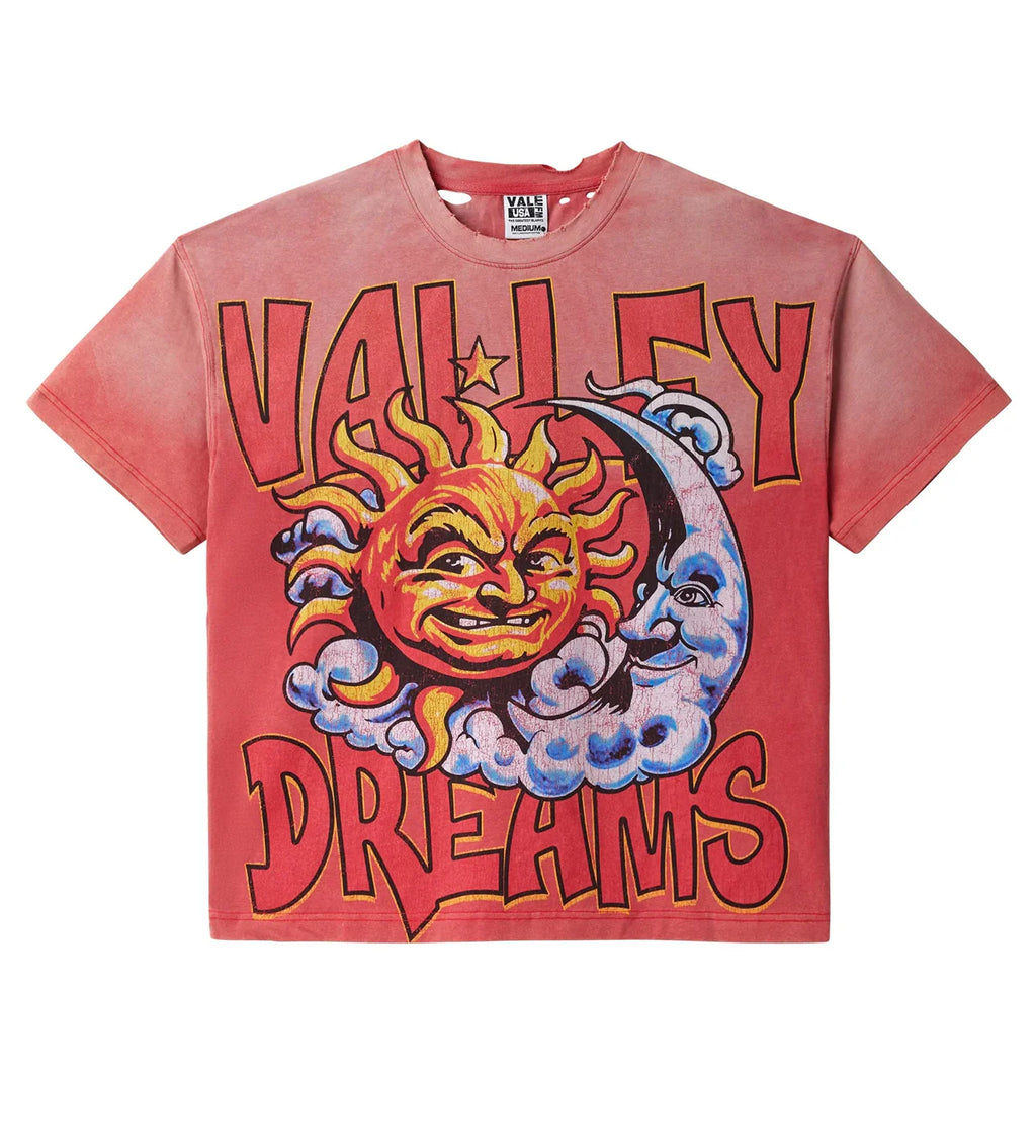 Vale Thrashed Sun Tee Red