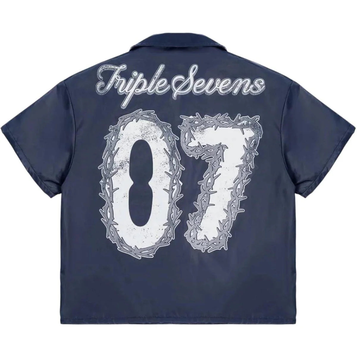 TRIPLE SEVENS X SNIPER GANG 7SNIPER NYLON BUTTON UP NAVY SET