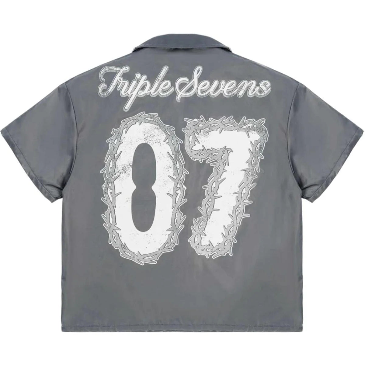 TRIPLE SEVENS X SNIPER GANG 7SNIPER NYLON BUTTON UP GREY SET
