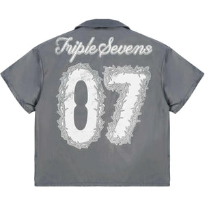 TRIPLE SEVENS X SNIPER GANG 7SNIPER NYLON BUTTON UP GREY SET