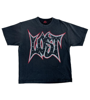 LOST INTRICACY LOST OUTLINE TEE BLACK/RED