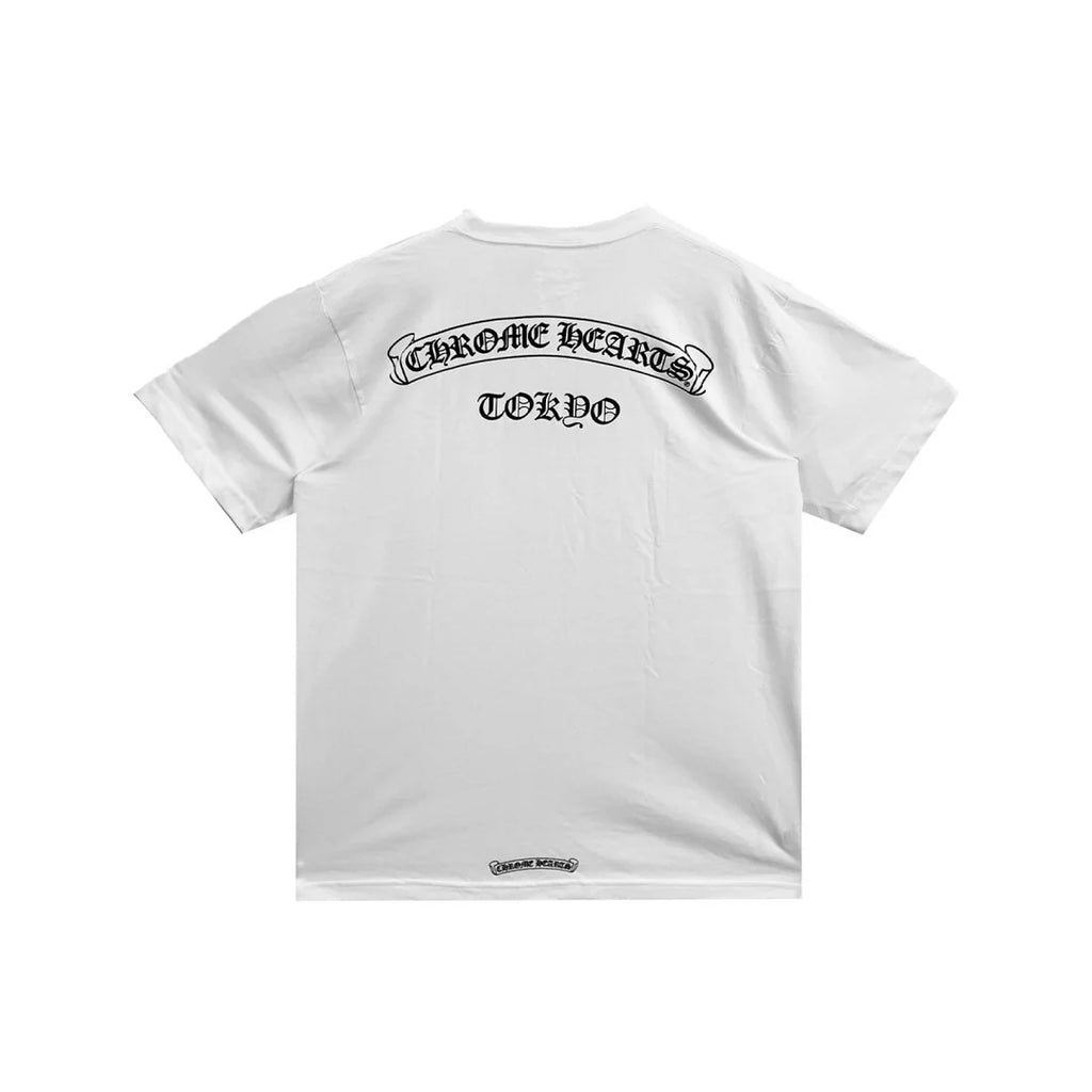 Chrome Hearts Scroll Logo Tee White
