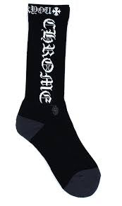 CHROME HEART SOCKS BLACK/WHITE FUCK YOU