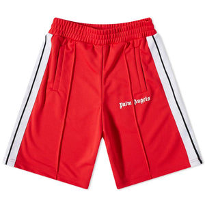 PALM ANGELS TRACK SHORTS RED & WHITE