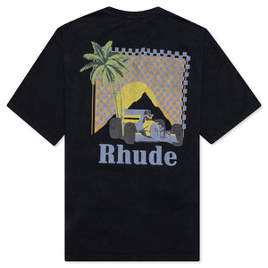 RHUDE MOONLIGHT TROPICS BLACK TEE