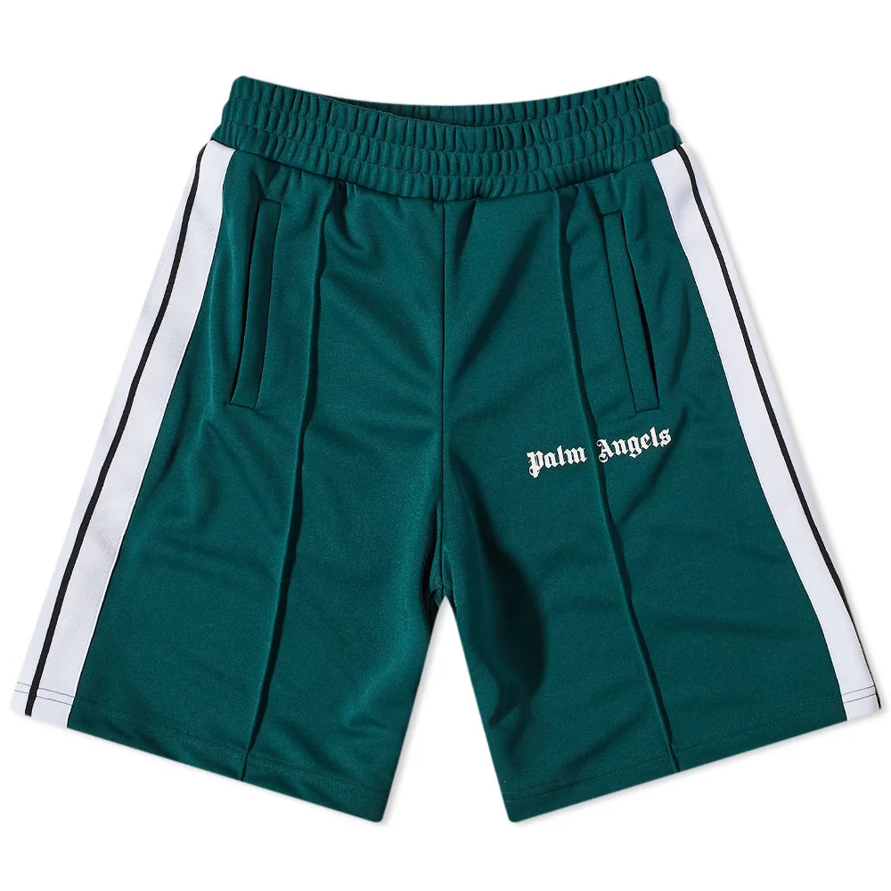 PALM ANGELS TRACK SHORT GREEN & WHITE