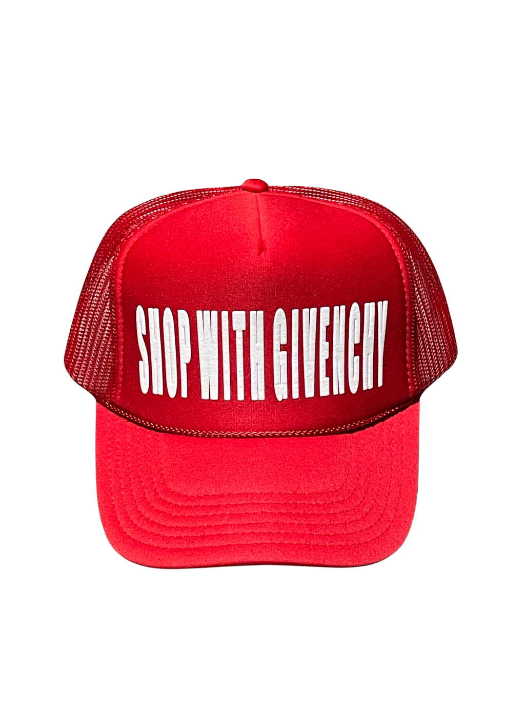 SHOPWITHGIVENCHY TRUCKER HAT RED