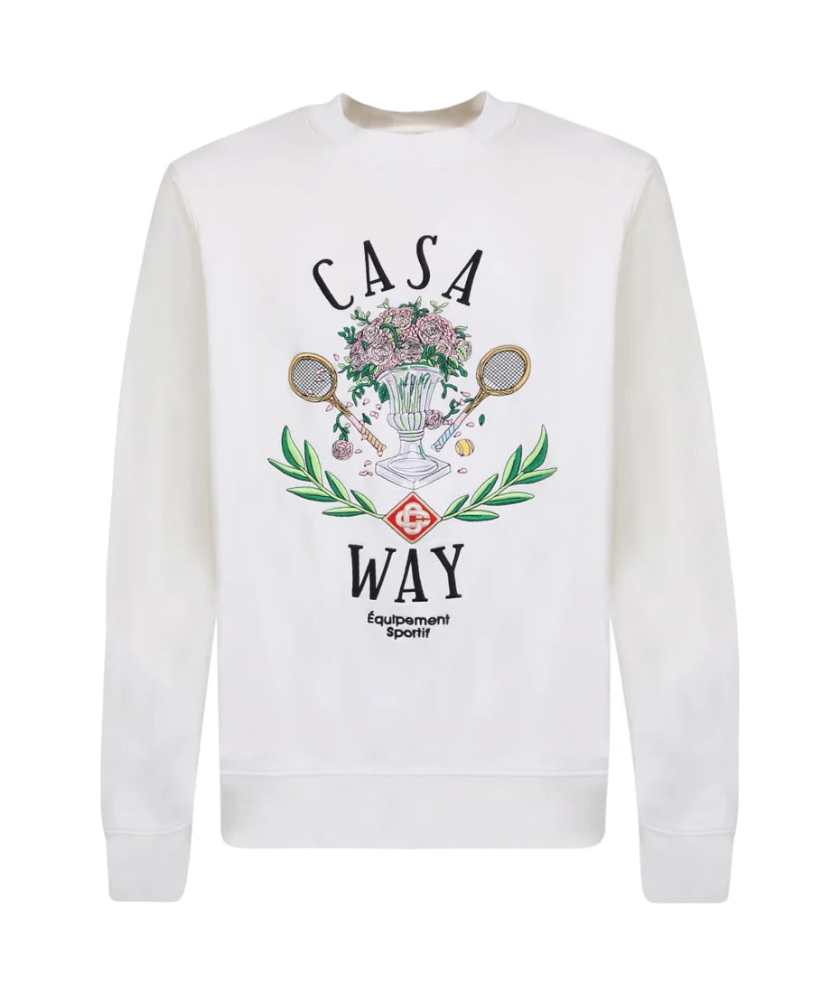 CASABLANCA GRAY ‘CASA WAY’ SWEATSHIRT