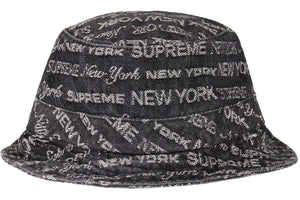 Supreme Multi Type Jacquard Denim Crusher Black