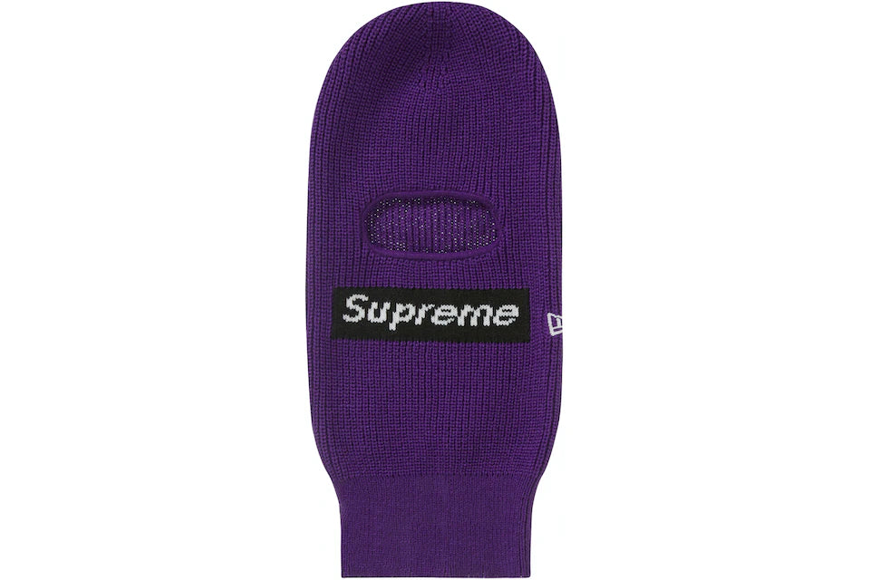 SUPREME NEW ERA BOX LOGO BALACLAVA (FW22) DARK PURPLE