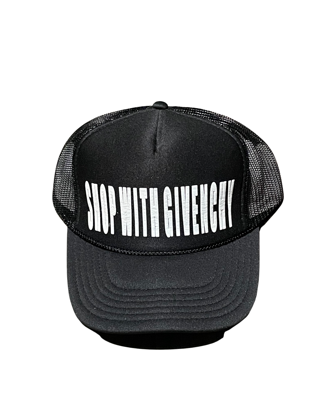 SHOPWITHGIVENCHY TRUCKER HAT BLACK/WHITE