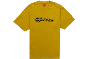 Supreme Shadow Script S/S Top Dusty Yellow